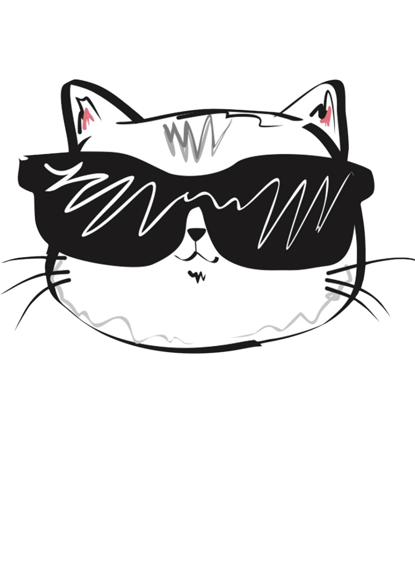 cat, pet, animal, art, illustration