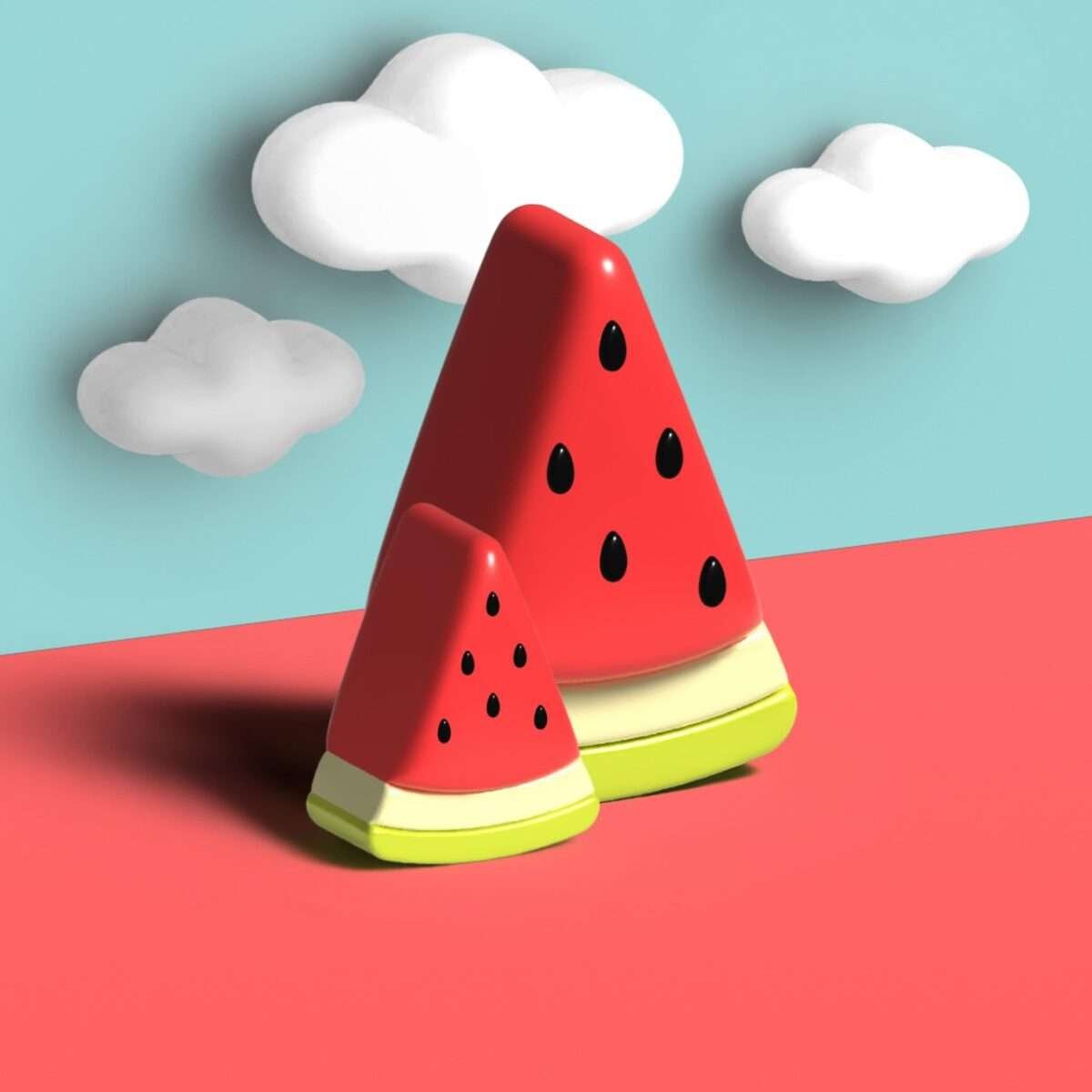 strawberries, fruits, digital art, 3d render, 3d mockup, digital art, digital art, digital art, digital art, digital art, 3d render